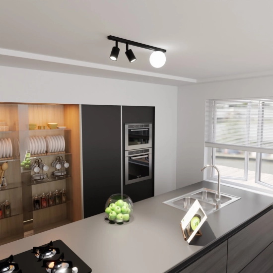 Lampa sufitowa BASTER 3 BLACK 1314/3 EMIBIG Lighting