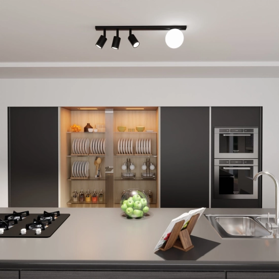 Lampa sufitowa BASTER 4 BLACK 1314/4 EMIBIG Lighting