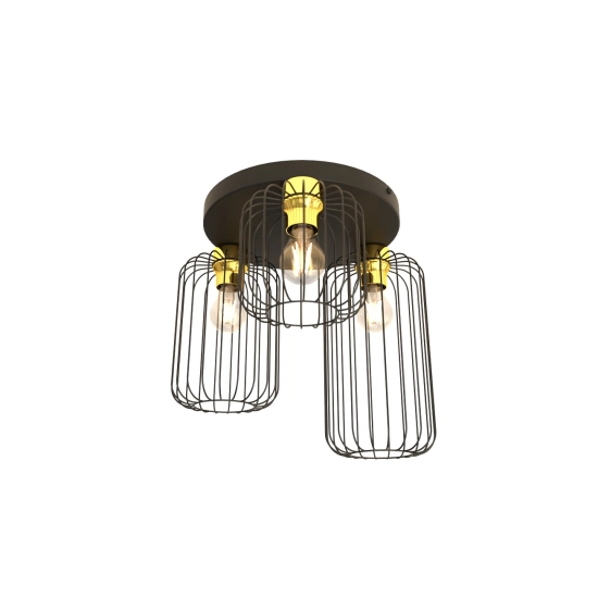 Lampa sufitowa BARN 3PREM BL GOLD 1366/3PREM EMIBIG Lighting - zdjęcie produktu