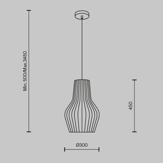 Lampa wisząca Roots MOD191PL-01W1 Maytoni - zdjęcie dodatkowe 5