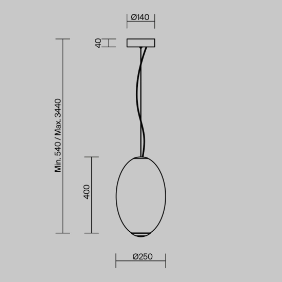 Lampa wisząca Bruma MOD397PL-L19CH2.7K Maytoni - zdjęcie dodatkowe 5