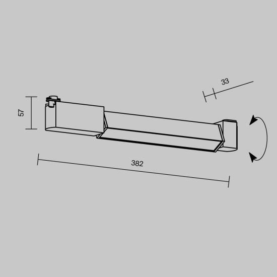 Lampa szynowa Basis Rot Unity 3000K 12W 110° TR104-1-12W3K-B-DE Maytoni - zdjęcie dodatkowe 5