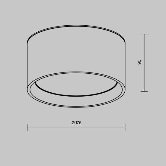 Lampa sufitowa Hydra C090CL-15W3K-B Maytoni - zdjęcie dodatkowe 5