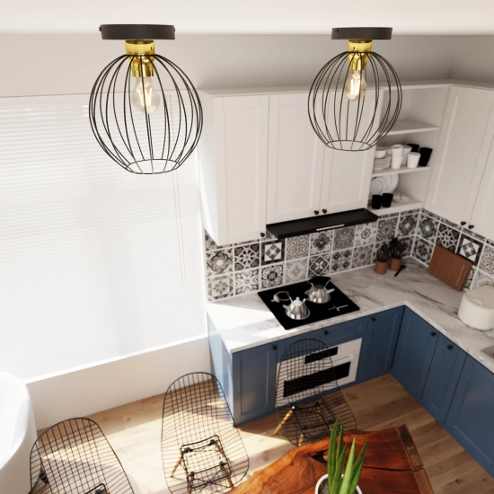 Lampa sufitowa NEST 1 BL GOLD 1370/1 EMIBIG Lighting