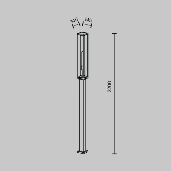 Lampa stojąca Oświetlenie krajobrazu Cell O452FL-01GF3 Maytoni - zdjęcie dodatkowe 5