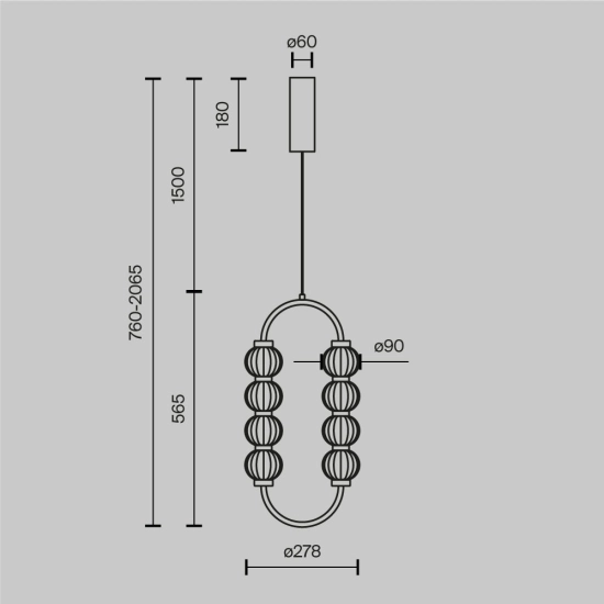 Lampa wisząca Amulet MOD555PL-L11G3K Maytoni - zdjęcie dodatkowe 5