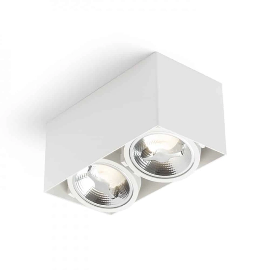 kinkiecik.pl JAMES II DIMM sufitowa matowa biała 230V LED 2x15W 24° 3000K R13362 Rendl light studio