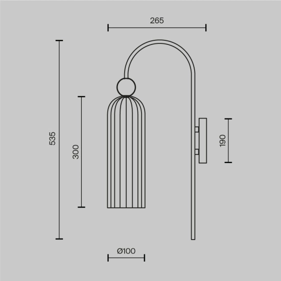 Kinkiet Wall Lamp Antic MOD302WL-01CG Maytoni - zdjęcie dodatkowe 3