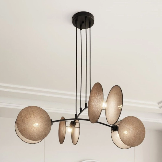 Lampa wisząca MOTIF 4 NATURAL 1328/4 EMIBIG Lighting - zdjęcie produktu