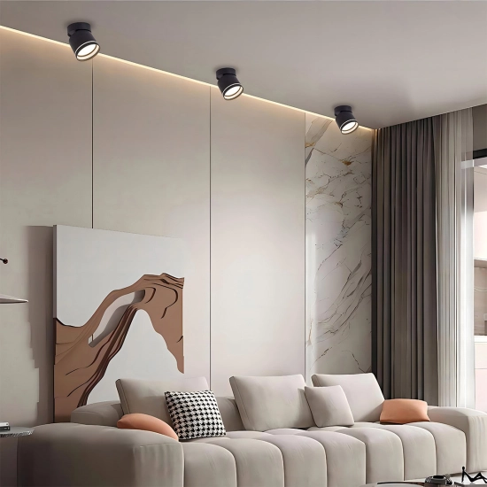 Kendal Oprawa natynkowa 1 x GX53 czarna LP-6331/1SM R1 BK movable LIGHT PRESTIGE