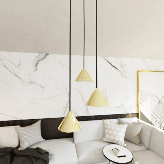 Lampa wisząca ELIT 3 PREMIUM GOLD 1329/3PREM EMIBIG Lighting