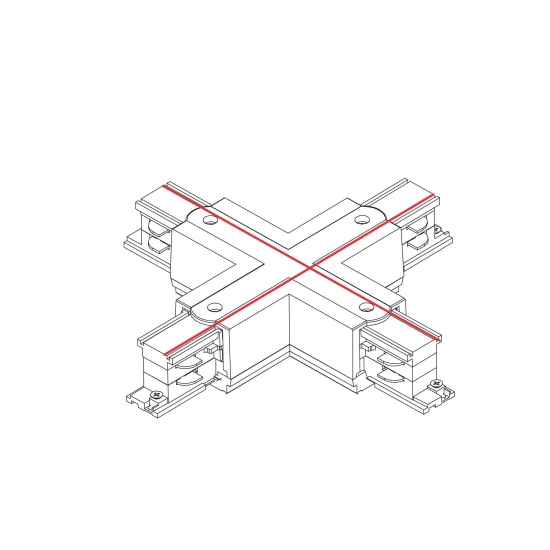 Łącznik krzyżowy czarny CTLS POWER X CONNECTOR BLACK 8702 Nowodvorski - zdjęcie dodatkowe 2