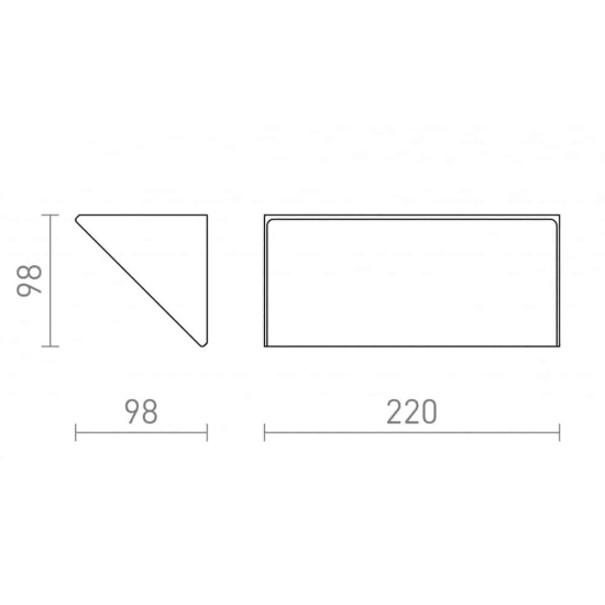 kinkiecik.pl ANDANTE ścienna antracyt mat akryl 230V LED 21W IP65 3000K R13504 Rendl light studio