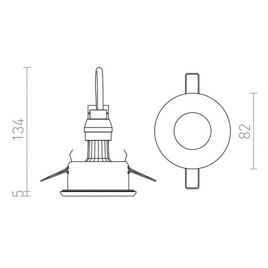 kinkiecik.pl APRIORI biała szkło satynowe 230V GU10 35W IP54 R12747 Rendl light studio