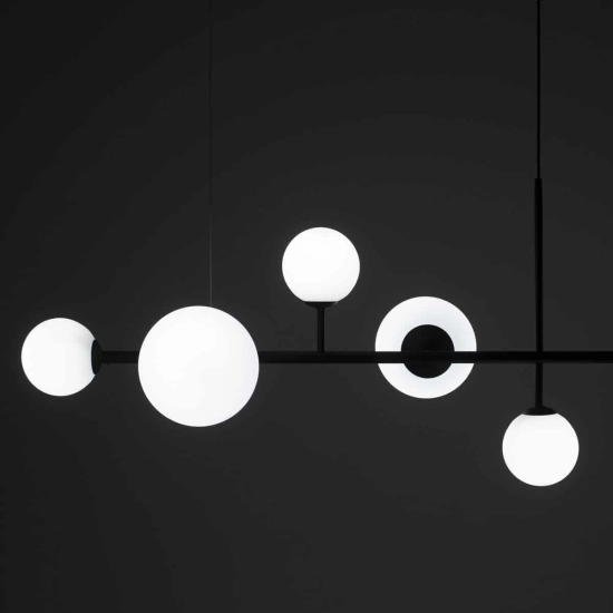 Lampa wisząca DIONE 6 CZARNY 1092K1 ALDEX - zdjęcie dodatkowe 2