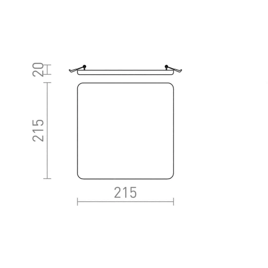 kinkiecik.pl BELI SQ 21 wpuszczana mleczny akryl 230V LED 27W IP65 3000K R13522 Rendl light studio