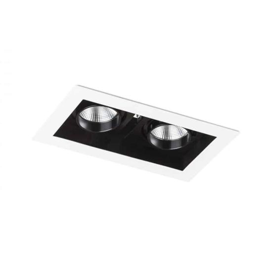kinkiecik.pl BONDY II wpuszczana biała 230V LED 2x7W 24° 3000K R12857 Rendl light studio