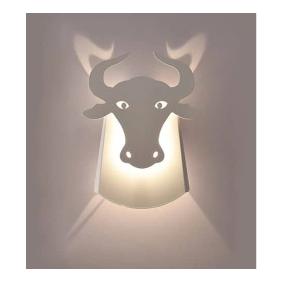 kinkiecik.pl Lampa ścienna LED Byk Abigali Bull Biała ABIGALI-BULL-W kinkiecik.pl Lampa ścienna LED Byk Abigali Bull Biała ABIGALI-BULL-W