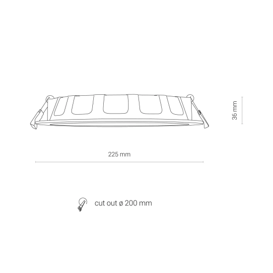 Oprawa wpuszczana IP44 CL KOS LED 24W, 4000K WHITE biała 8774 Nowodvorski - zdjęcie dodatkowe 5