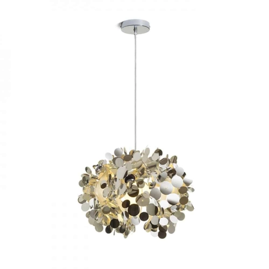 kinkiecik.pl CONFETTI wisząca chromowana folia 230V E27 28W R13285 Rendl light studio