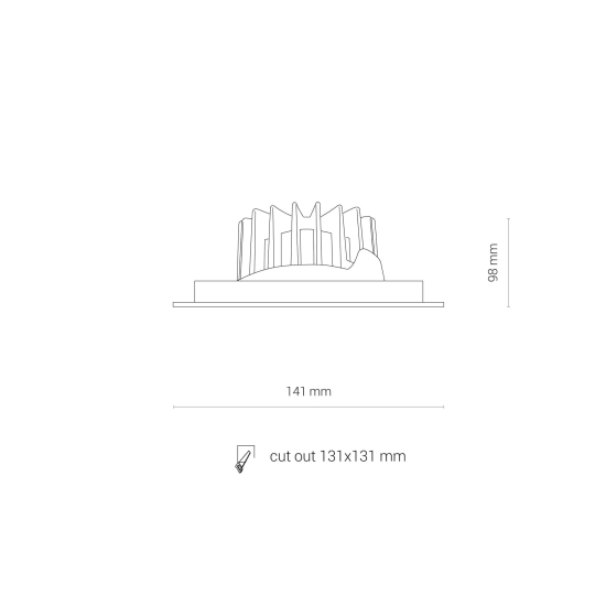Oprawa wpuszczana CL DIA LED 18W, 3000K WHITE/BLACK 8722 Nowodvorski - zdjęcie dodatkowe 9