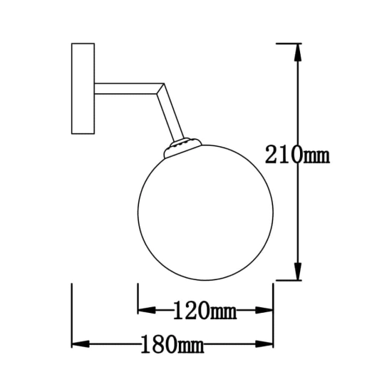 Dorado kinkiet LP-002/1W Light Prestige