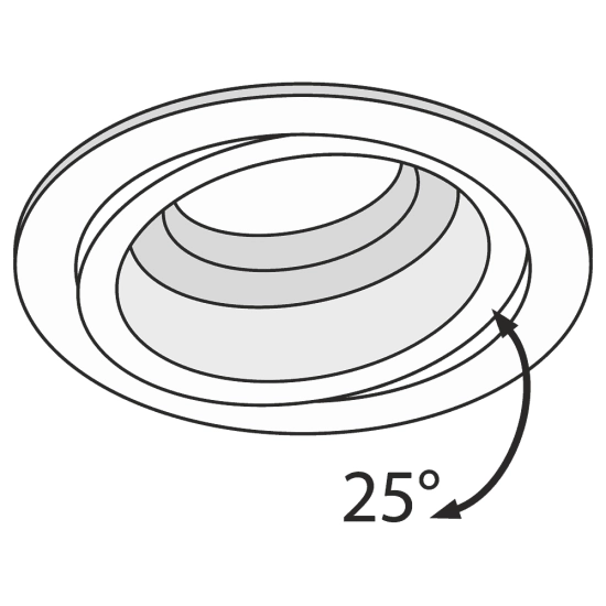 Oprawa podstropowa Downlight Akron 25° DL025-2-01B Maytoni - zdjęcie dodatkowe 4