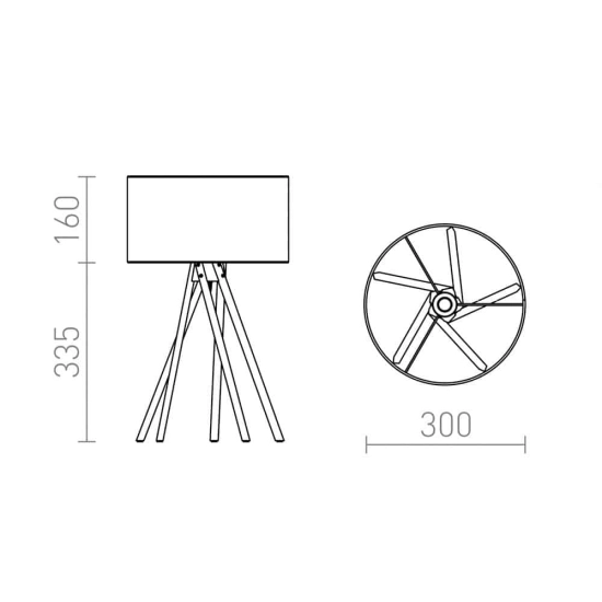 lafabryka-.pl EL PASO stołowa szara 230V E14 11W R13338 Rendl light studio