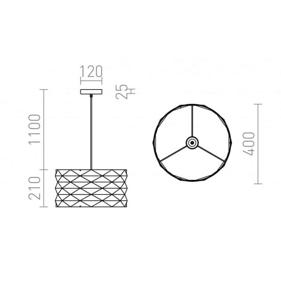 kinkiecik.pl EZRA 40 wisząca białe PVC/szara 230V E27 15W R13319 Rendl light studio