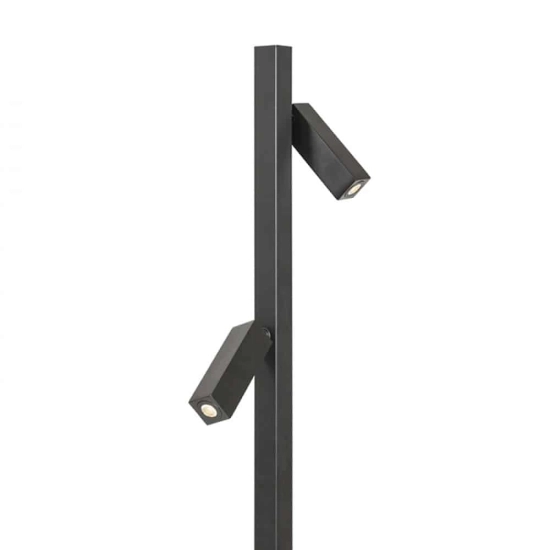 kinkiecik.pl FADO podłogowa czarna 230V LED 2x3W 45° 3000K R12475 Rendl light studio