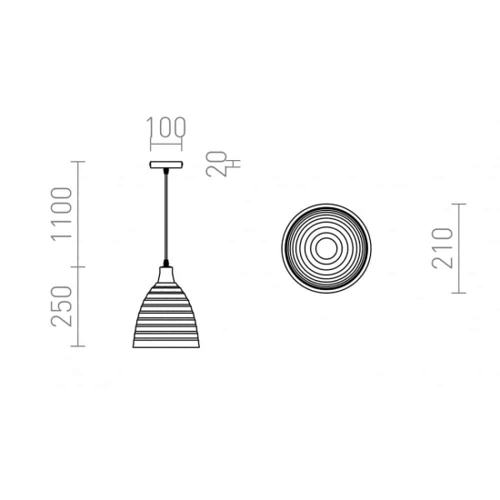 kinkiecik.pl FLORIDA wisząca ceramika 230V E27 28W R13298 Rendl light studio