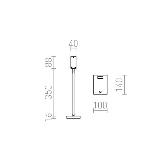 kinkiecik.pl FRISCO T stołowa czarna 230V LED 4.2W 120° 3000K R12940 Rendl light studio