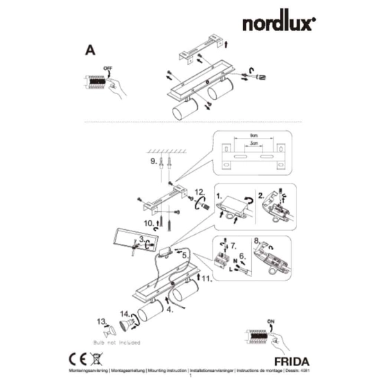 kinkiecik.pl Spot Frida 49810101 Nordlux