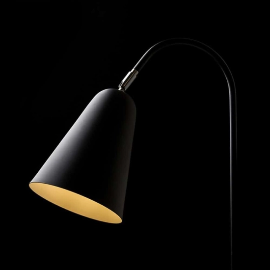 kinkiecik.pl GARBO stołowa czarna chrom 230V E27 28W R12675 Rendl light studio