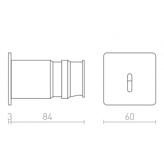 kinkiecik.pl IRIA SQ wpuszczana biała 230V LED 1W 10° 3000K R12612 Rendl light studio