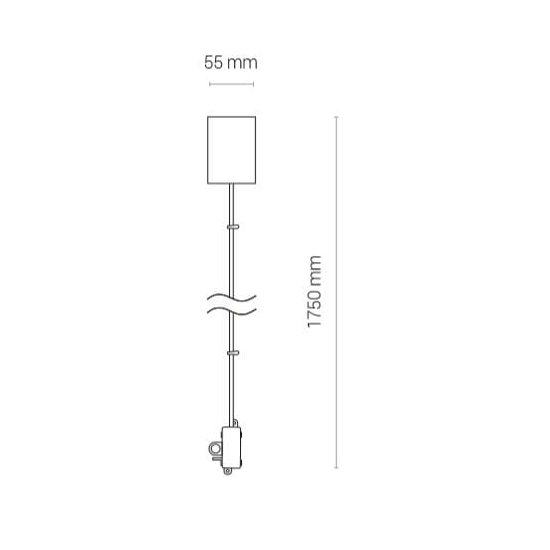Zawiesie z zasilaniem do lampy ITAKA białe CL ITAKA POWER SUPPLY KIT WHITE 8280 Nowodvorski - zdjęcie dodatkowe 1