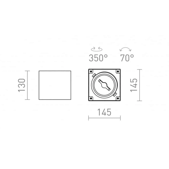 kinkiecik.pl JAMES I DIMM sufitowa matowa biała 230V LED 15W 24° 3000K R13361 Rendl light studio