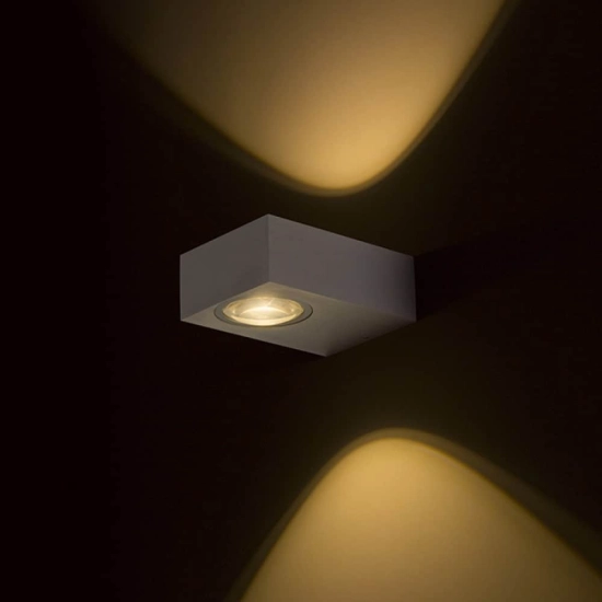 kinkiecik.pl KORSO II ścienna aluminium szczotkowane 230V LED 2x3W 120° IP54 3000K R12831 Rendl light studio