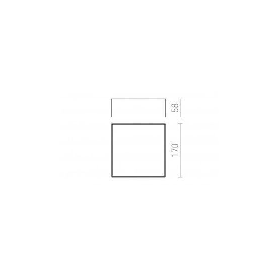 kinkiecik.pl LARISA SQ 17 sufitowa biała 230V LED 15W 3000K R12848 Rendl light studio