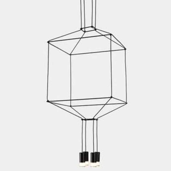 kinkiecik.pl Lampa wisząca LINEA-4 czarna 45 cm ST-5961-4 Step into design