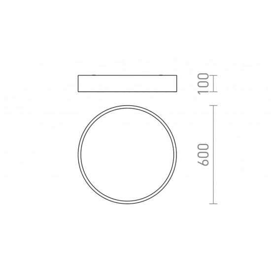kinkiecik.pl MEZZO 60 DIMM sufitowa czarna 230V LED LED 60W 3000K R13333 Rendl light studio