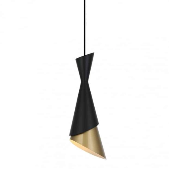Lampa wisząca Malia PND-85949-1 BK+GD Italux