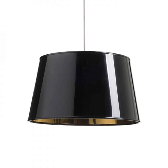 kinkiecik.pl RIDICK abażur błyszcząca czarna złota folia max. 20W R13344 Rendl light studio