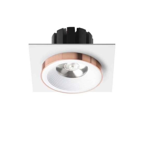kinkiecik.pl SHARM SQ I wpuszczana biała miedź 230V LED 10W 24° 3000K R13250 Rendl light studio