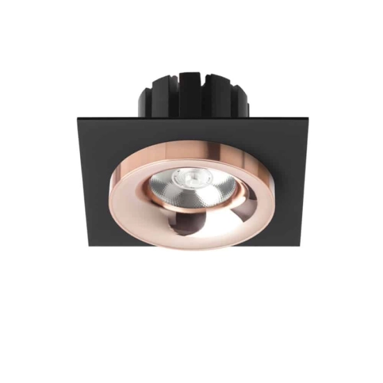 kinkiecik.pl SHARM SQ I wpuszczana czarna miedź/miedź 230V LED 10W 24° 3000K R13253 Rendl light studio