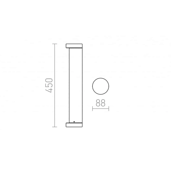 kinkiecik.pl SONET 450 podłogowa antracyt 230V LED 7W 55° IP54 3000K R11171 Rendl light studio