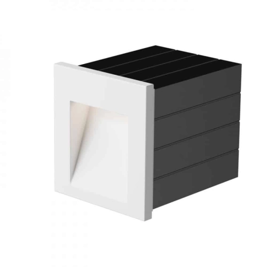 kinkiecik.pl TESS SQ wpuszczana biała 230V LED 3W IP54 3000K R12013 Rendl light studio