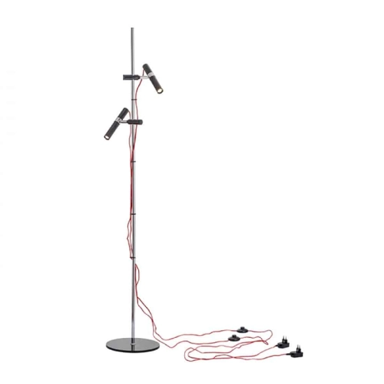 kinkiecik.pl VIPER FL czarna chrom 230V LED 2x3W 60° 3000K R12463 Rendl light studio