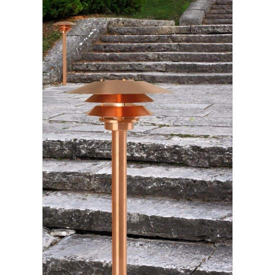 kinkiecik.pl Zewnętrzna lampa stojąca Venø DFTP Nordlux - miedziana 10600725