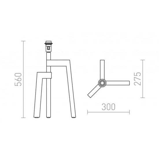 kinkiecik.pl WOODY stojak stołowy dąb 230V E27 25W R11791 Rendl light studio